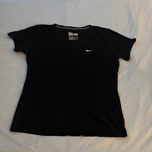 Nike Black Fitted Short Sleeve Tee